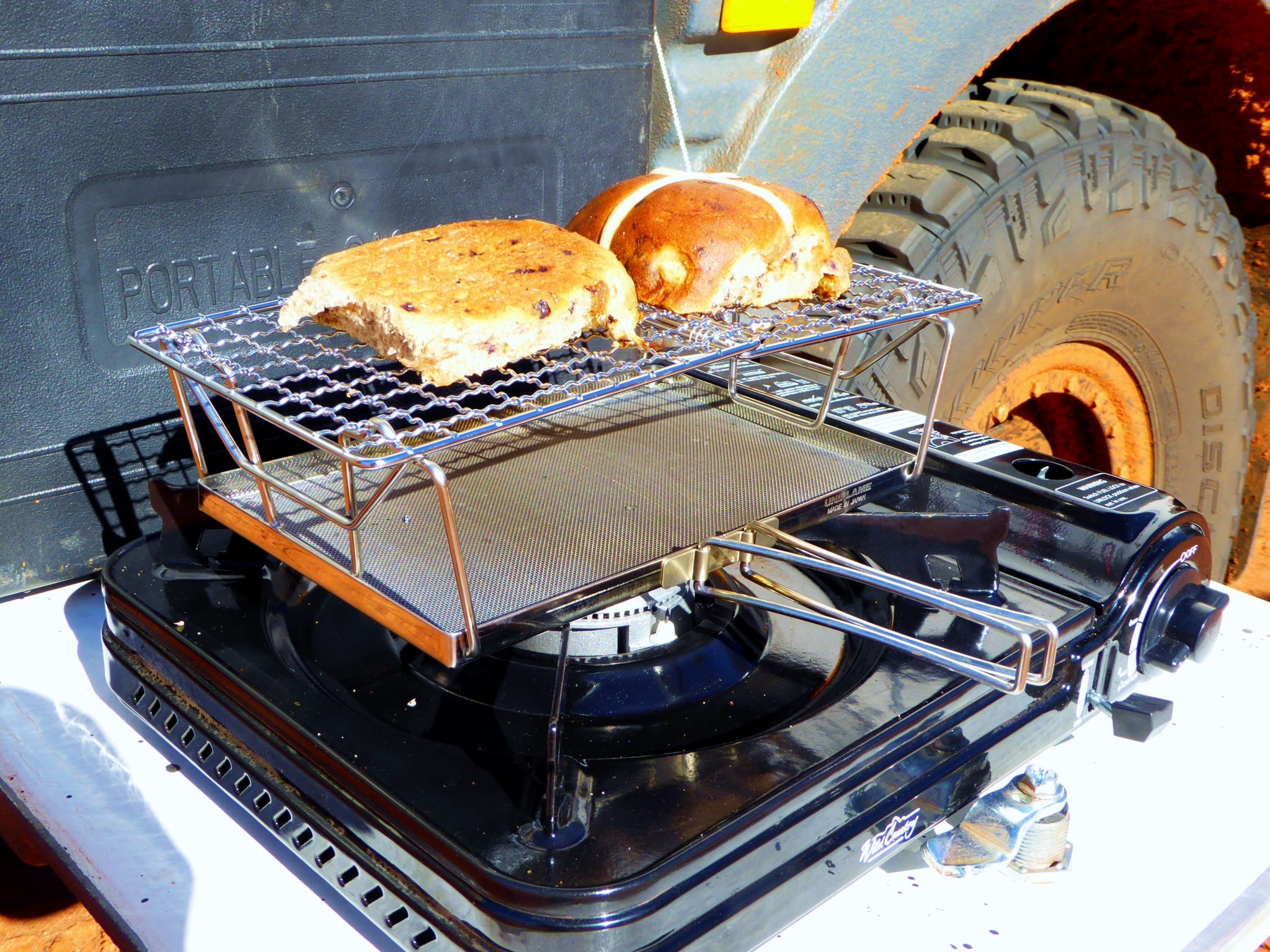 Camping toaster clearance oven